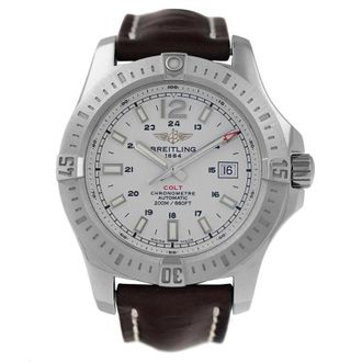 Breitling Pre-owned Breitling Colt Automatic Chronometer White Dial Mens Watch A17388