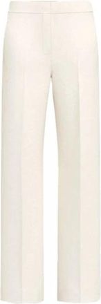 Marella Empalace Pocket Broeken - Dames - Wijde Broeken - Beige - L - Leer - Broeken
