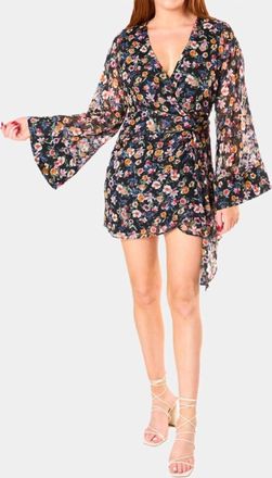 BuddyLove Maria Wrap Mini Dress In Over It