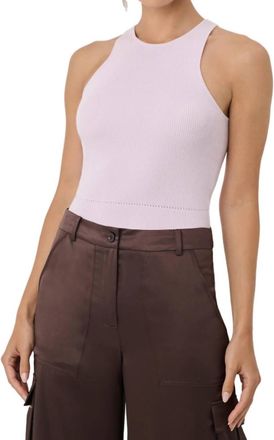 Toccin Avery Racer Tank Top In Lilac