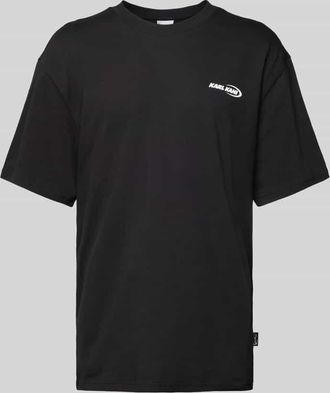 Karl Kani T-Shirt mit Label-Print in Black, Größe XL