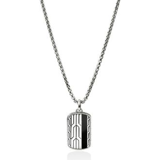 John Hardy Icon 50 Tag Pendant in Silver at Nordstrom