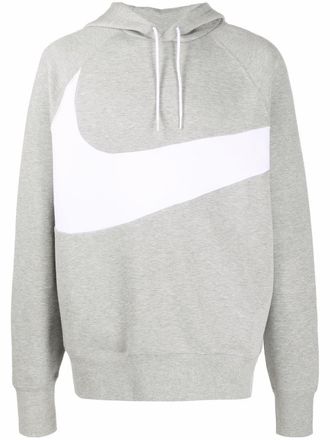 Nike Felpa Big Swoosh con stampa - Grigio