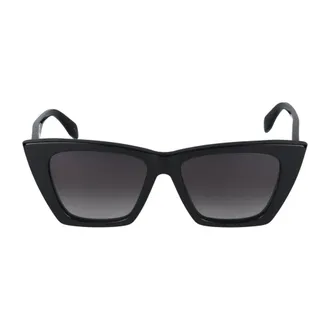 Alexander McQueen Stylish Sunglasses Am0299S - female - Alexander McQueen - Sunglasses - Black - 54 MM - Accessories