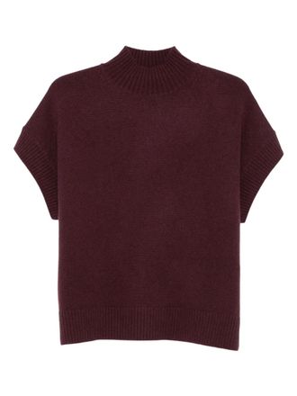 Joseph high-neck knitted top - women - Cashmere - S - Purple