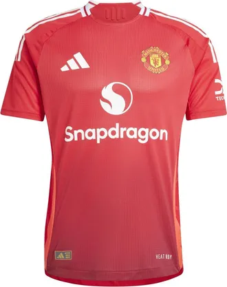adidas Manchester United 24/25 Authentic Home Soccer Asia Sizing Mufc Red JF1291