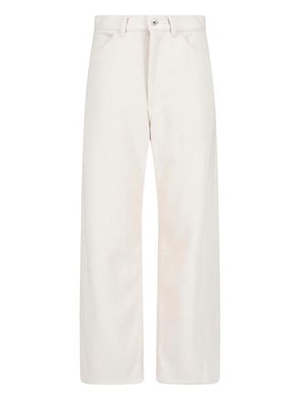 Auralee Pantaloni Ampi In Denim Di Seta