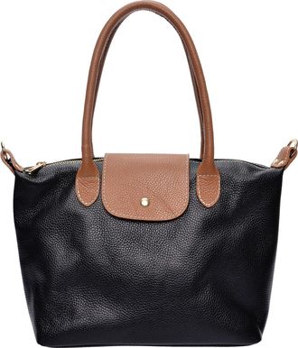 Anna Luchini Zwart Rundleer Tas