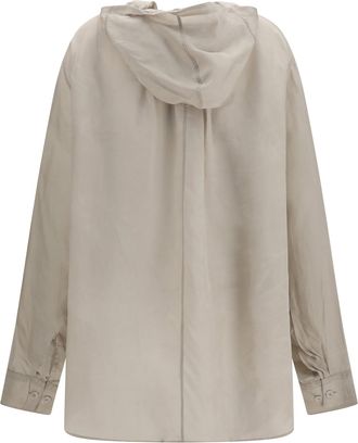 Our Legacy Womens Rover Shirt Ghost Grey Cupro