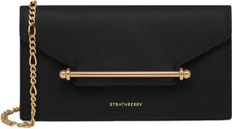 Strathberry Multrees Chain Wallet - Dames - Schoudertassen - Zwart - ONE Size - Leer - Tassen