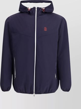 Brunello Cucinelli quilted waterproof hooded jacket