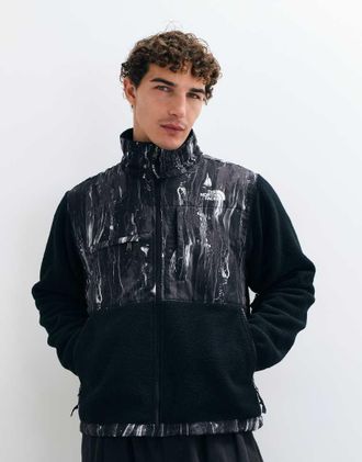 The North Face giacca Retro Denali con stampa nera-Nero