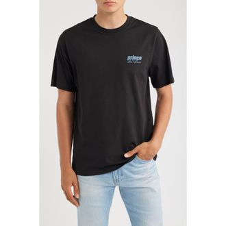 Les Deux x Prince Organic Cotton Graphic T-Shirt in Black at Nordstrom, Size Xx-Large