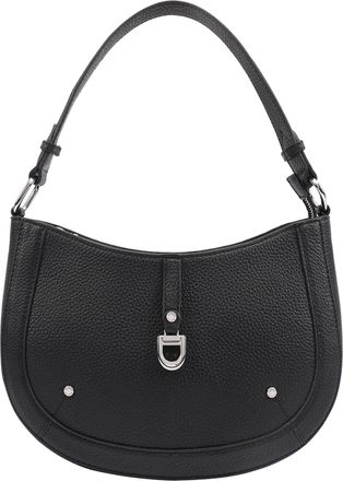 Dents Womens Selvia Leather Hobo Bag - Black - One Size