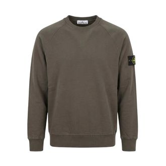 Stone Island Felpa in cotone fleece - - Sweatshirts & Hoodies - Uomo - Grigio - M