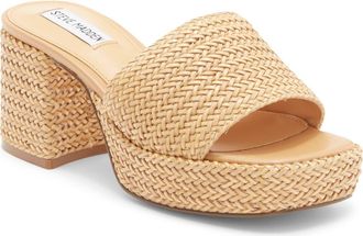 Steve Madden Troyye Platform Sandal in Natural at Nordstrom Rack, Size 8.5