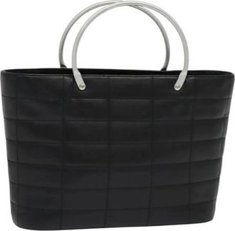 Chanel Tweedehands leren handtassen - Dames - Vintage Handtas - Zwart - ONE Size - Leer - Vintage