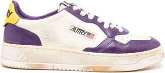 Autry Vintage Leren Sneakers - Heren - Sneakers - Paars - 41 EU - Schoenen