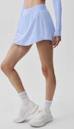 Alo | Match Point Tennis Skirt in Light Provence Blue, Size: Medium