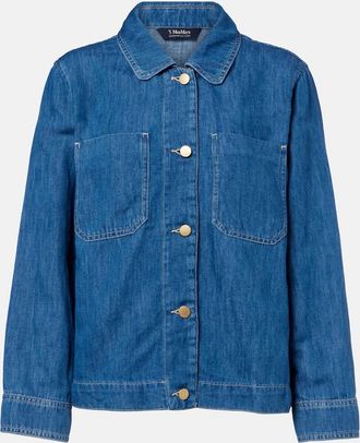 Max Mara Galante cotton and linen denim jacket