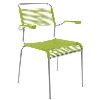 Schubiger M&ouml;bel Spaghetti-Stuhl S&auml;ntis mit Armlehnen