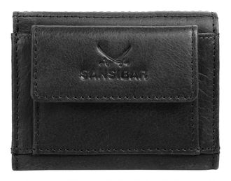 Sansibar Geldb&ouml;rse SANSIBAR, Herren, schwarz, Leder, gepflegt, Kleinlederwaren Geldb&ouml;rse, echt Leder