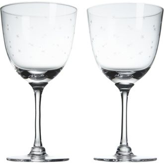 The Vintage List Set of 2 Crystal Wine Glasses in Stars at Nordstrom Rack