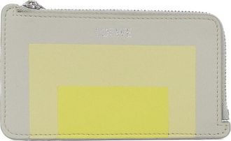 Loewe Gray Yellow Leather Coin Purse/Coin Case (Pre-Owned)