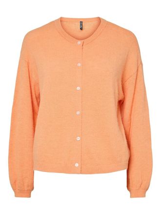 Pieces Vest met ronde hals en knoopsluiting