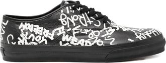 Comme Des Garçons Sneakers met tekst - Zwart