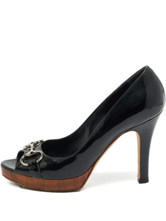 Gucci Peep-Toe platform pumps - Black
