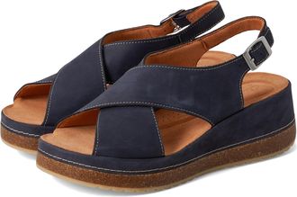 Clarks Womens Kassanda Step Sandal, Navy Nubuck, 5.5 UK