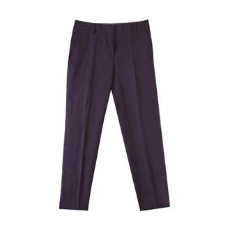 Paul Smith Slim-fit Trousers, female, Purple, Size: XS Pantalone Pinces Lino