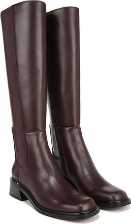 Franco Sarto Giselle High Shaft Boots Womens Boots Castagno Brown Leather : 7 W