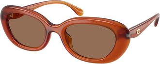 Coach HC8448U CDP35 593073 Womens Sunglasses Orange Size 54