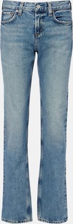 A Gold E Low-rise slim jeans