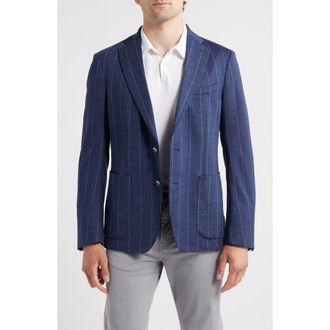 Emanuel Berg Virgin Wool Blend Sport Coat in Dark Blue at Nordstrom Rack, Size 52