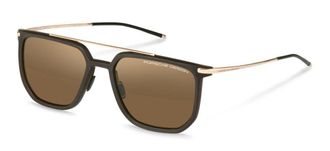 Porsche Design P8992 C629 Mens Sunglasses Brown Size 56
