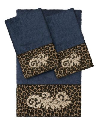 Linum Home Textiles 100% Turkish Cotton April 3Pc Embellished Towel Set