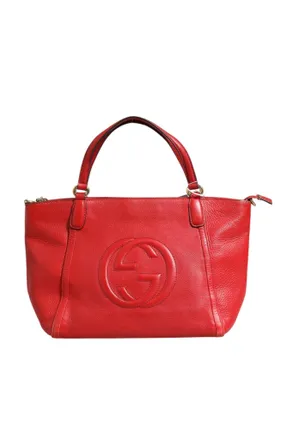 Gucci Soho Small Leather Womens Tote (Pre-Owned)