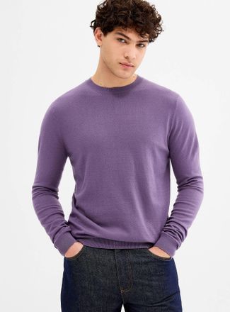 Le 31 Mens Silky knit crew-neck sweater