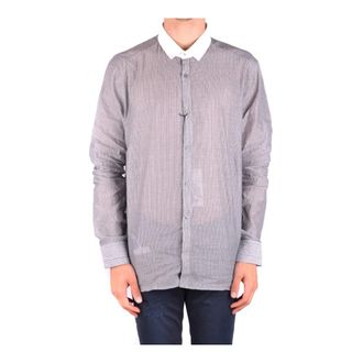 Neil Barrett Overhemd - Heren - Casual Overhemden - Grijs - 2XL - Overhemden