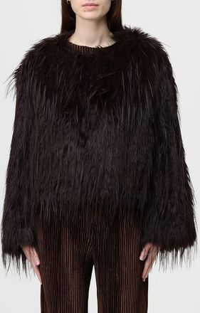 Meimeij Fur Coat MEIMEIJ Woman color Brown
