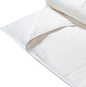 Beliani Edred&oacute;n Algod&oacute;n Japara 2 Capas Individual 220 X 240 Cm Relleno De Plum&oacute;n De Pato Todo El A&ntilde;o Taufstein