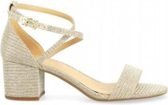 Michael Kors Serena Flex Sandal - Dames - Sandalen met hakken - Geel - 39 EU - Schoenen