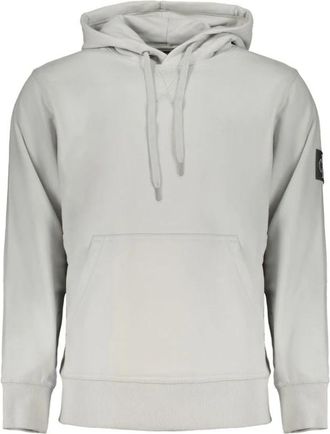 Calvin Klein Grigio Katoenen Sweatshirt - Heren - Hoodies - Grijs - XL - Katoen - Hoodies & sweatvesten