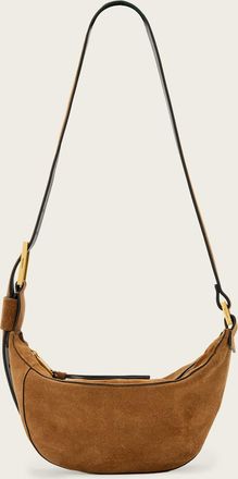AllSaints Leather Luna Suede Crossbody Bag, Size: One Size