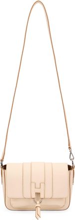Hogan Womens Shoulder Bag Trend Flap Beige Leather