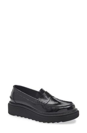 Pedro Garcia Sloan Platform Penny Loafer in Black at Nordstrom Rack, Size 11Us / 41Eu