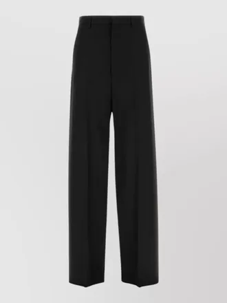 Balenciaga wool wide-leg trousers